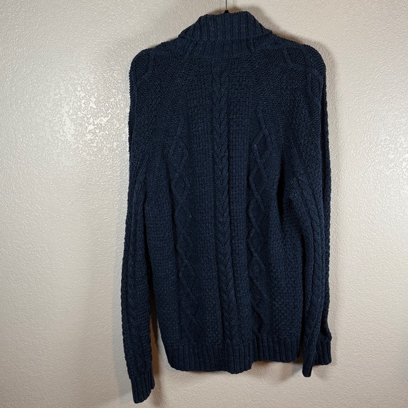 J. Crew Navy Blue Men's Shawl Cardigan Sweater - Picture 5 of 8